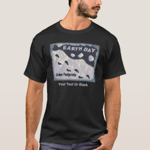 Camiseta Dia da Terra - Pegadas de Carbono
