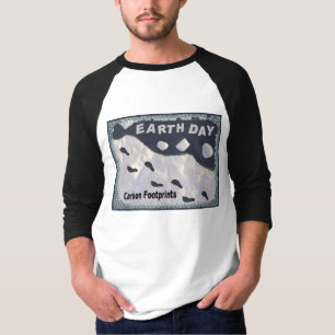 Camiseta Dia da Terra - Pegadas de Carbono