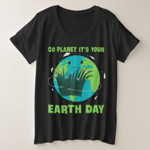 Camiseta Dia da Terra: Planeta Ir É o Dia da Terra