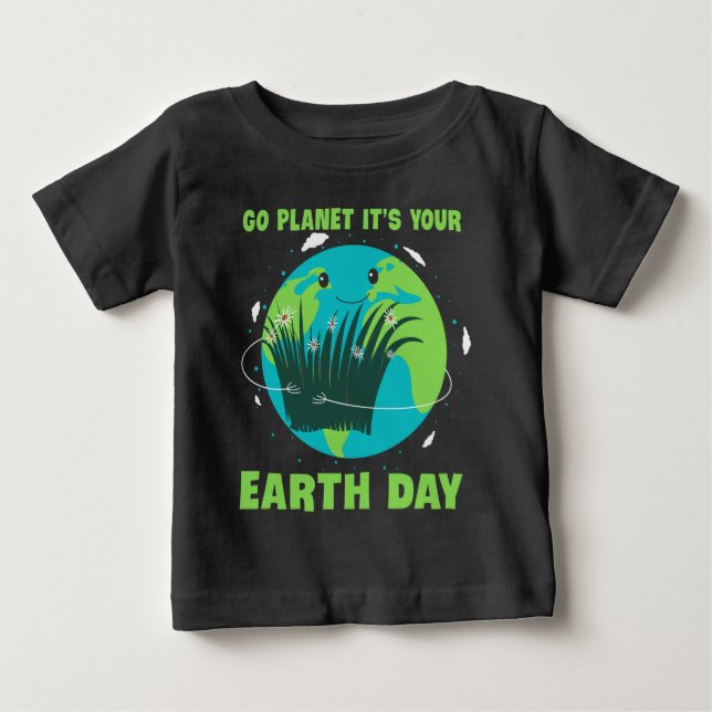 Camiseta Dia da Terra: Planeta Ir É o Dia da Terra (Frente)