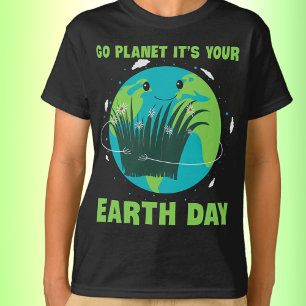 Camiseta Dia da Terra: Planeta Ir É o Dia da Terra