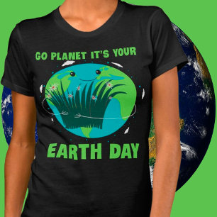 Camiseta Dia da Terra: Planeta Ir É o Dia da Terra