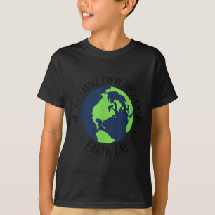 Camiseta Dia da Terra Restaure A Arte Flor Da Terra Salva O