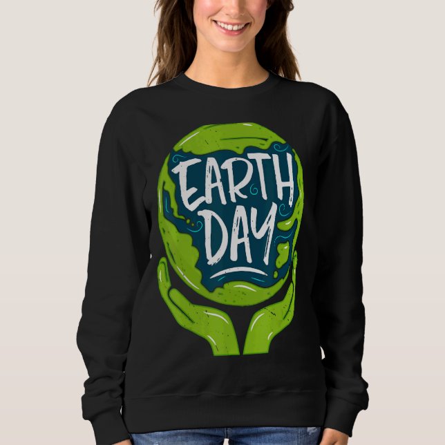 Camiseta Dia da Terra, Retro Planeta Vintage Ambiental (Frente)