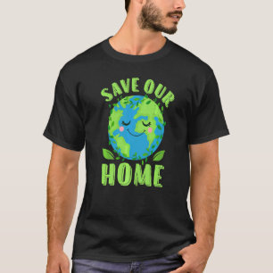 Camiseta Dia da Terra Salve Nossa Presente De Conservação D