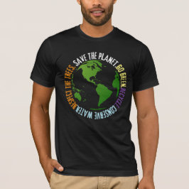 Camiseta Dia da Terra Salve o planeta Vai Verde