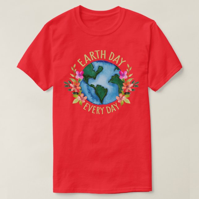 Camiseta Dia da Terra todo (Frente do Design)