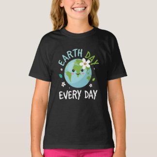 Camiseta Dia da Terra Todos os Dias - Dia da Terra Infantil