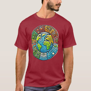 Camiseta Dia da Terra Todos os Dias Escuridão Básica Mascul