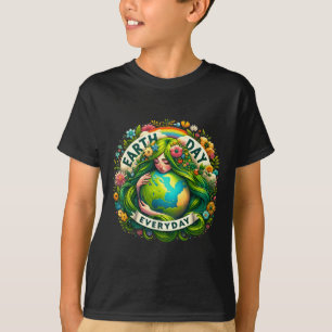 Camiseta Dia da Terra Todos os Dias Mãe Natureza Terra Mãe