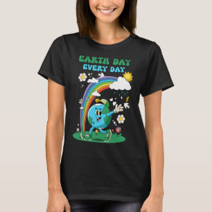 Camiseta Dia da Terra Todos Os Dias O Globo Arco-Íris Salva