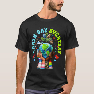 Camiseta Dia da Terra Todos os Dias Proteja o Nosso Planeta