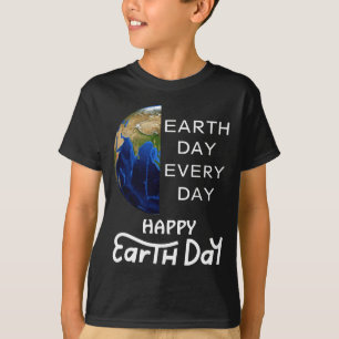 Camiseta Dia da Terra Todos os Dias Vá Verde Salve