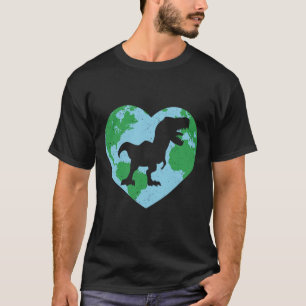 Camiseta Dia da Terra Trex Engraçados Dia da Terra Meninos