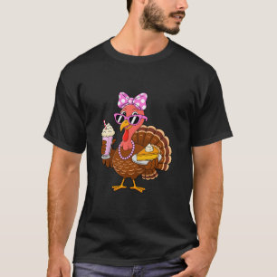 Camiseta Dia da Torta de Ação de Graças Cereja Cutie Cake 1
