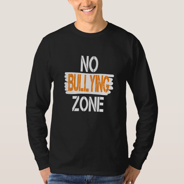 Camiseta Dia da Unidade Pare de Intimidar Zona Sem Intimida (Frente)