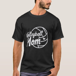 Camiseta Dia da Vida da Mãe Bonita de Voleibol Dia do Jogo