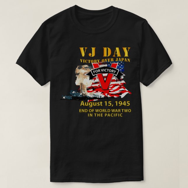 Camiseta Dia da vitória sobre o Japão (Frente do Design)