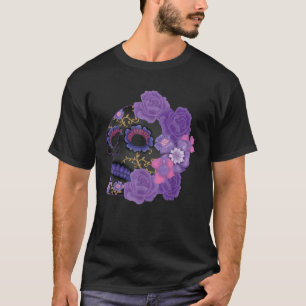 Camiseta Dia das Almas Muertos Dia dos Muertos do Açúcar Fl