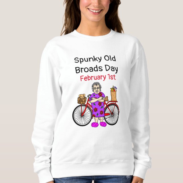 Camiseta Dia das Brocas Velho Spunky | 1 de fevereiro de ru (Frente)