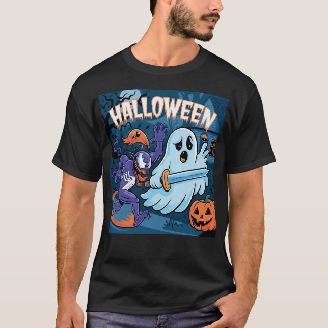 Camiseta Dia das Bruxas (Frente)