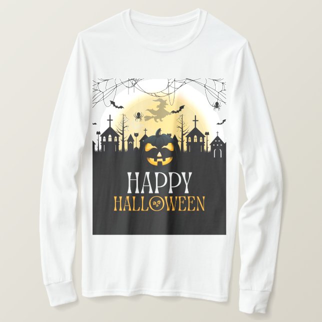 Camiseta Dia das Bruxas (Frente do Design)