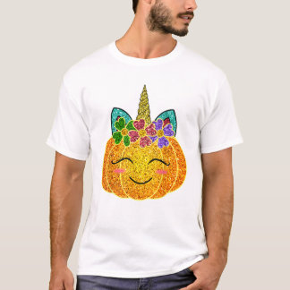 Camiseta Dia das Bruxas Ação de Graças Abóbora