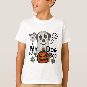 Camiseta Dia das Bruxas de Ação de Graças Meu Cachorro É Mi
