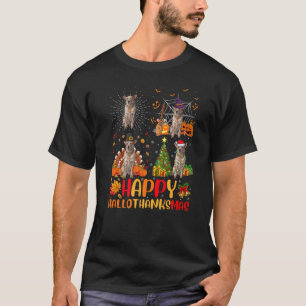 Camiseta Dia das Bruxas de Natal - Cattle australiano Hallo