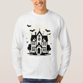 Camiseta Dia das Bruxas de Spooky Haunted House