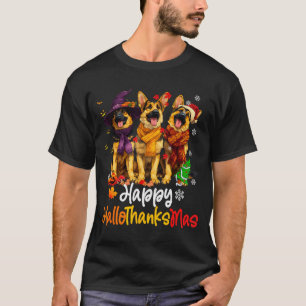 Camiseta Dia das Bruxas Dia de Ação de Graças Natal Pastor