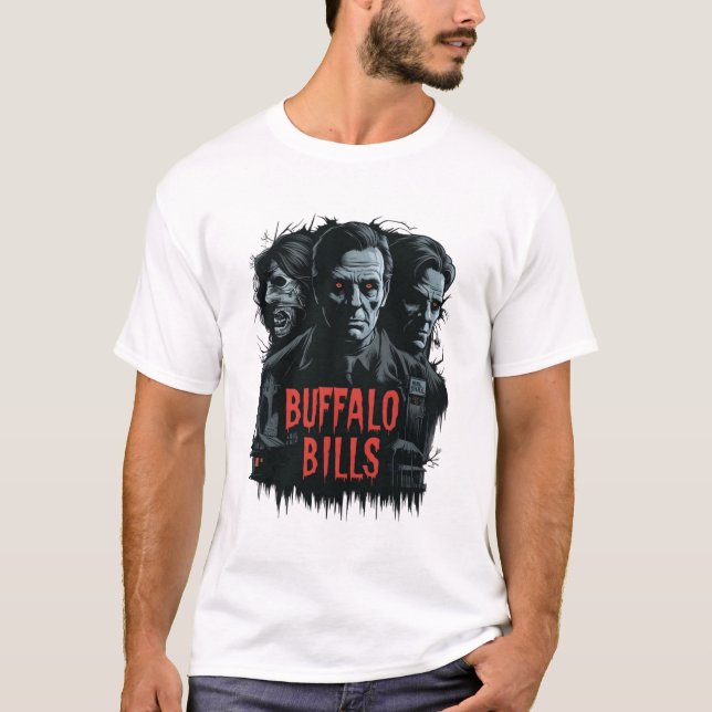 Camiseta dia das bruxas do buffalo bills (Frente)