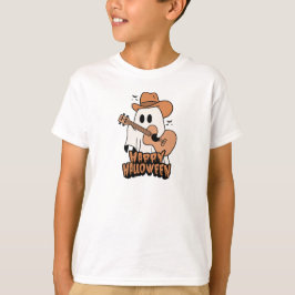 Camiseta Dia das Bruxas | Fantasma tocando violão | Hallowe