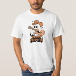 Camiseta Dia das Bruxas | Fantasma tocando violão | Hallowe