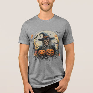 Camiseta Dia das Bruxas,Guardião das Abóboras, Caveira, Abó