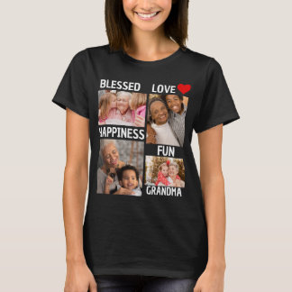 Camiseta Dia das Mães | Avó Abençoada Personalizada 4 Fotos