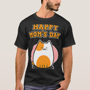 Camiseta Dia das Mães com Gatos para Mulheres Feliz Dia das
