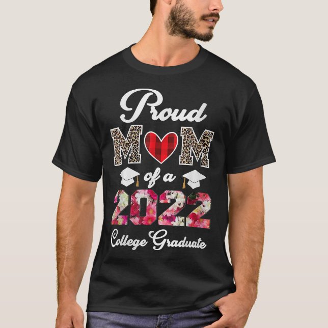 Camiseta Dia das Mães da Leoparda Orgulhosa Mãe de um Unive (Frente)