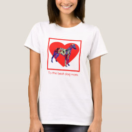 Camiseta Dia das Mães de Cabeleireiro Silhouette Vermelho