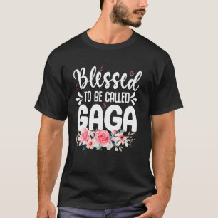 Camiseta Dia das Mães Engraçado Avó Abençoada Por Ser Chama