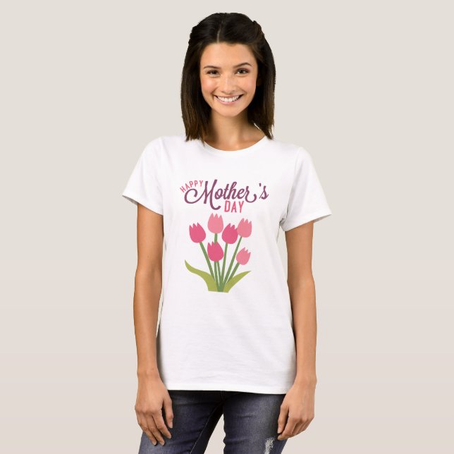Camiseta Dia das mães feliz (Frente Completa)