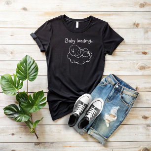 Camiseta Dia das Mães Grávidas pela Primeira Vez branco
