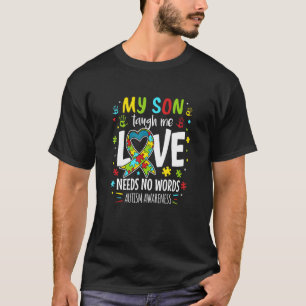 Camiseta Dia das Mães O Amor Não Precisa de Palavras Puzzl