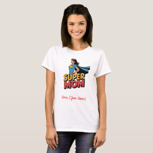 Camiseta Dia das Mães Super-Heroína Super Mamãe Personaliza