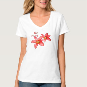 Camiseta Dia das Mães - Tulipas Para a Mamãe - Ilustração  