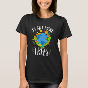 Camiseta Dia das Mudanças Climáticas Planta Mais Árvores