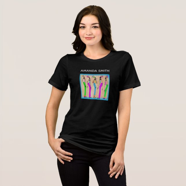 Camiseta Dia das Mulheres Elegantes e Bonitas (Frente Completa)