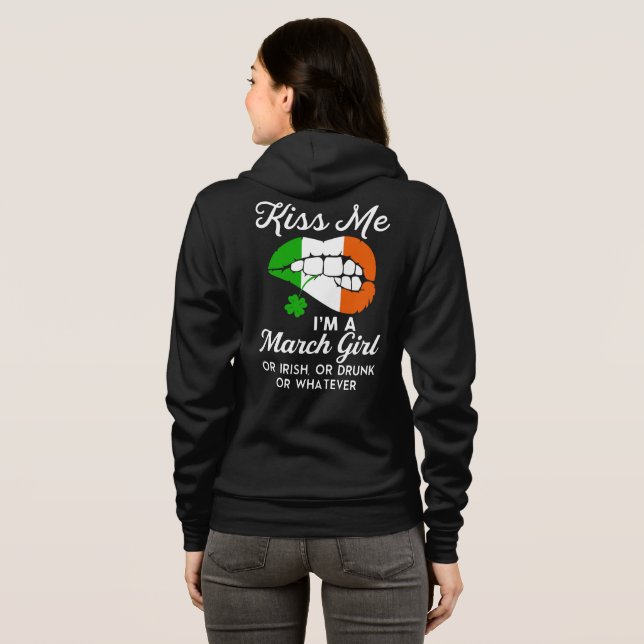 Camiseta Dia das mulheres engraçado St.Patrick's  (Parte Traseira Completa)
