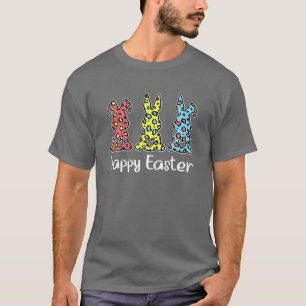 Camiseta Dia das Páscoas Bonitas de Coelho da Páscoa de Leo
