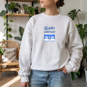Camiseta Dia das Primeiras Mães Grávidas Sapatos de bebê az
